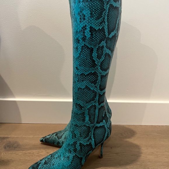 Paris Texas Blue Leather Boot - New - Picture 3 of 7